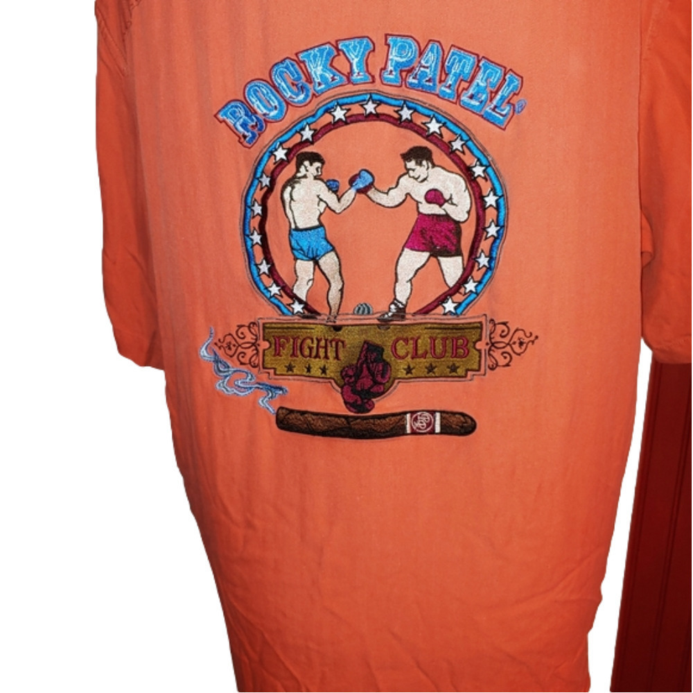 Vintage Rocky Patel Fight Club Silk Shirt L